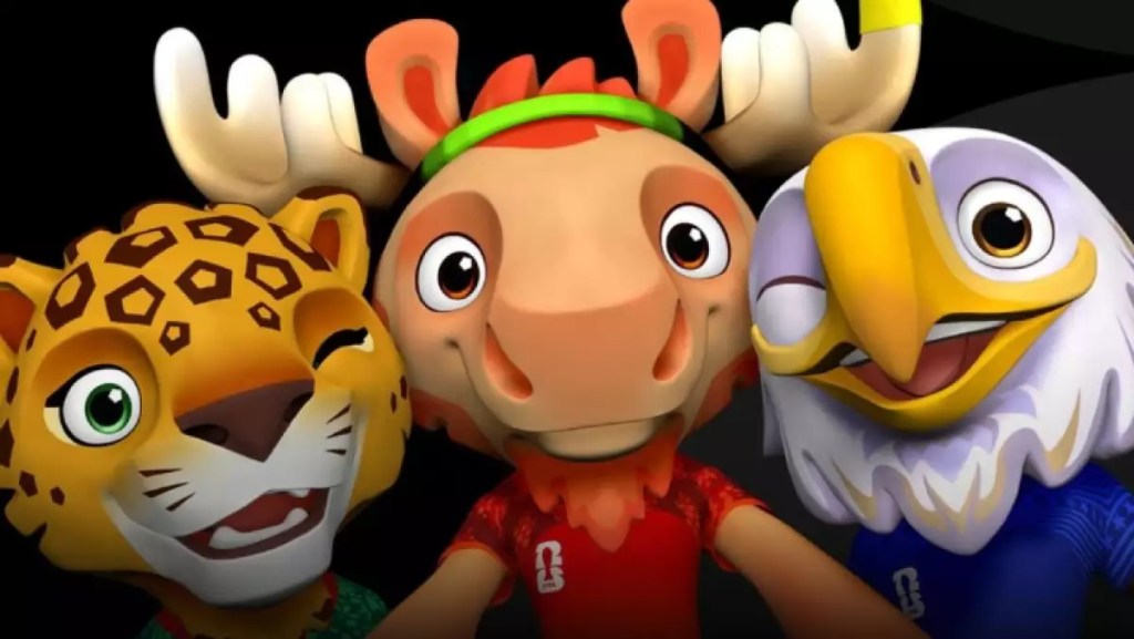 Tres mascotas para un Mundial de tres&nbsp;países