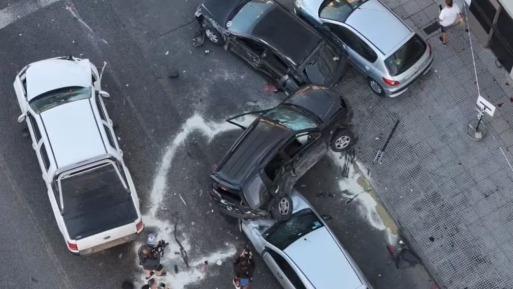 Un espectacular accidente múltiple involucró a siete vehículos en una zona transitada del sur&nbsp;bonaerense